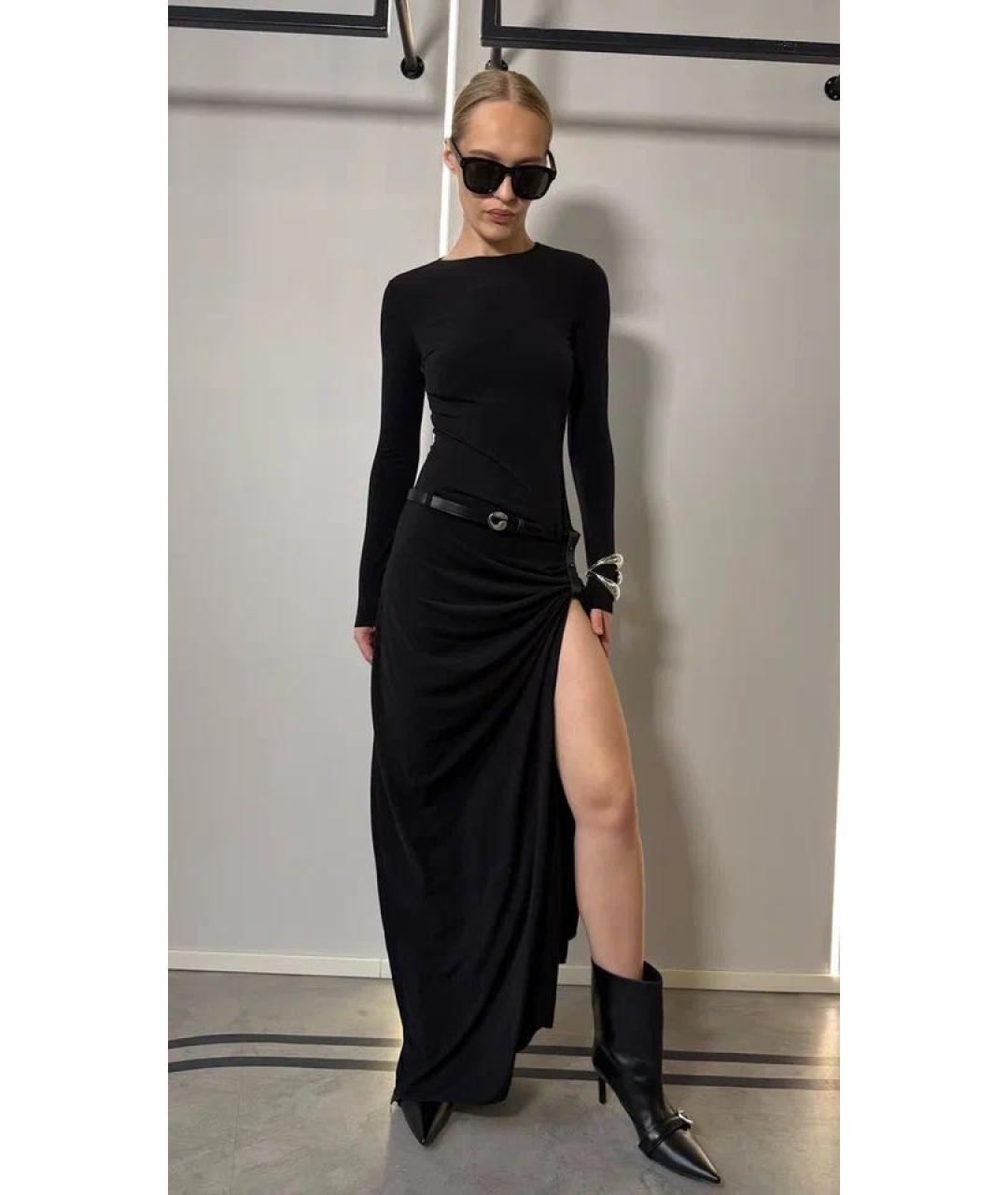 COPERNI Черное полиэстеровое вечернее платье, фото 2