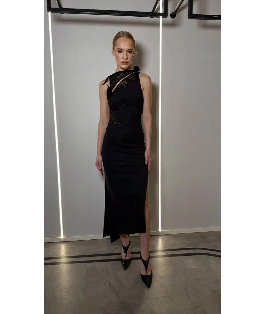 COPERNI Черное полиамидовое вечернее платье, фото 2