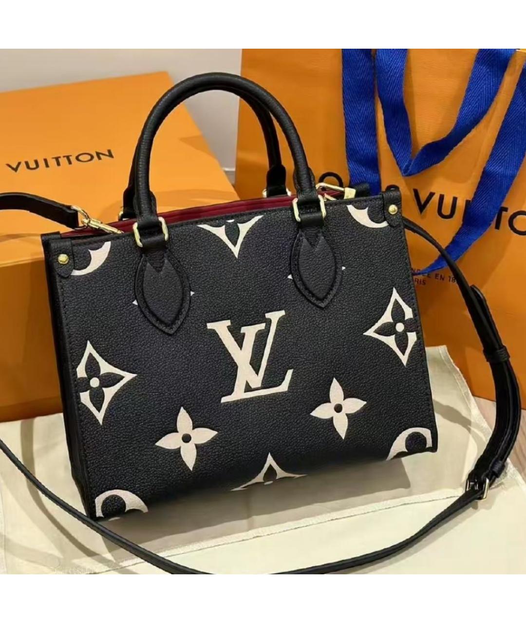 LOUIS VUITTON Черная сумка тоут, фото 4