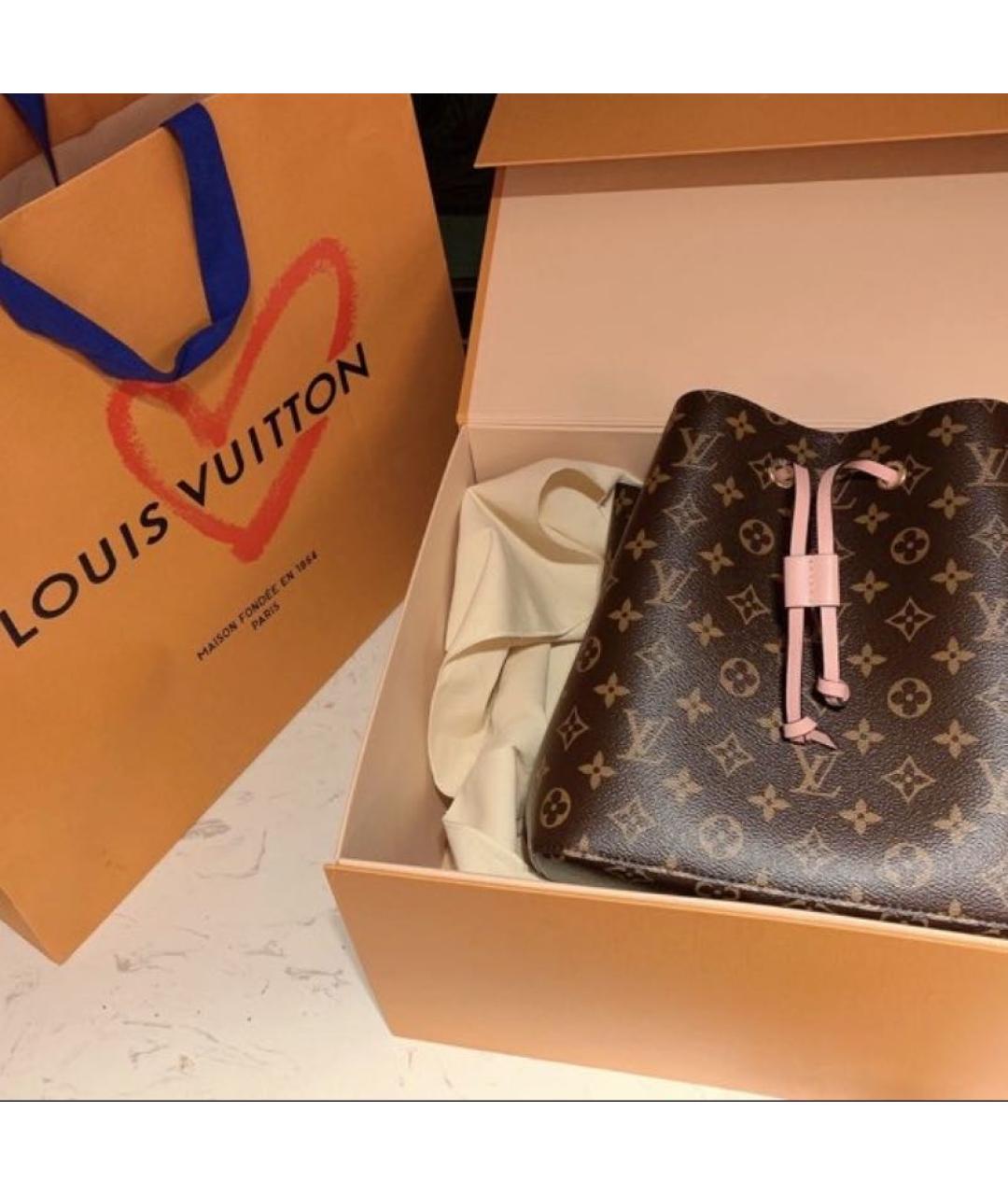 LOUIS VUITTON Коричневая сумка тоут, фото 4