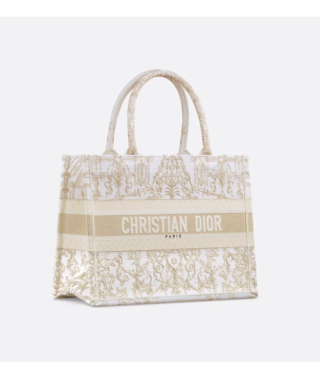 CHRISTIAN DIOR Бежевая сумка тоут, фото 3