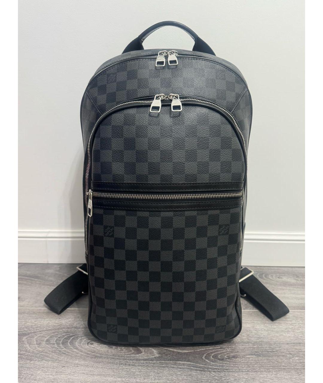 LOUIS VUITTON Антрацитовый рюкзак, фото 9