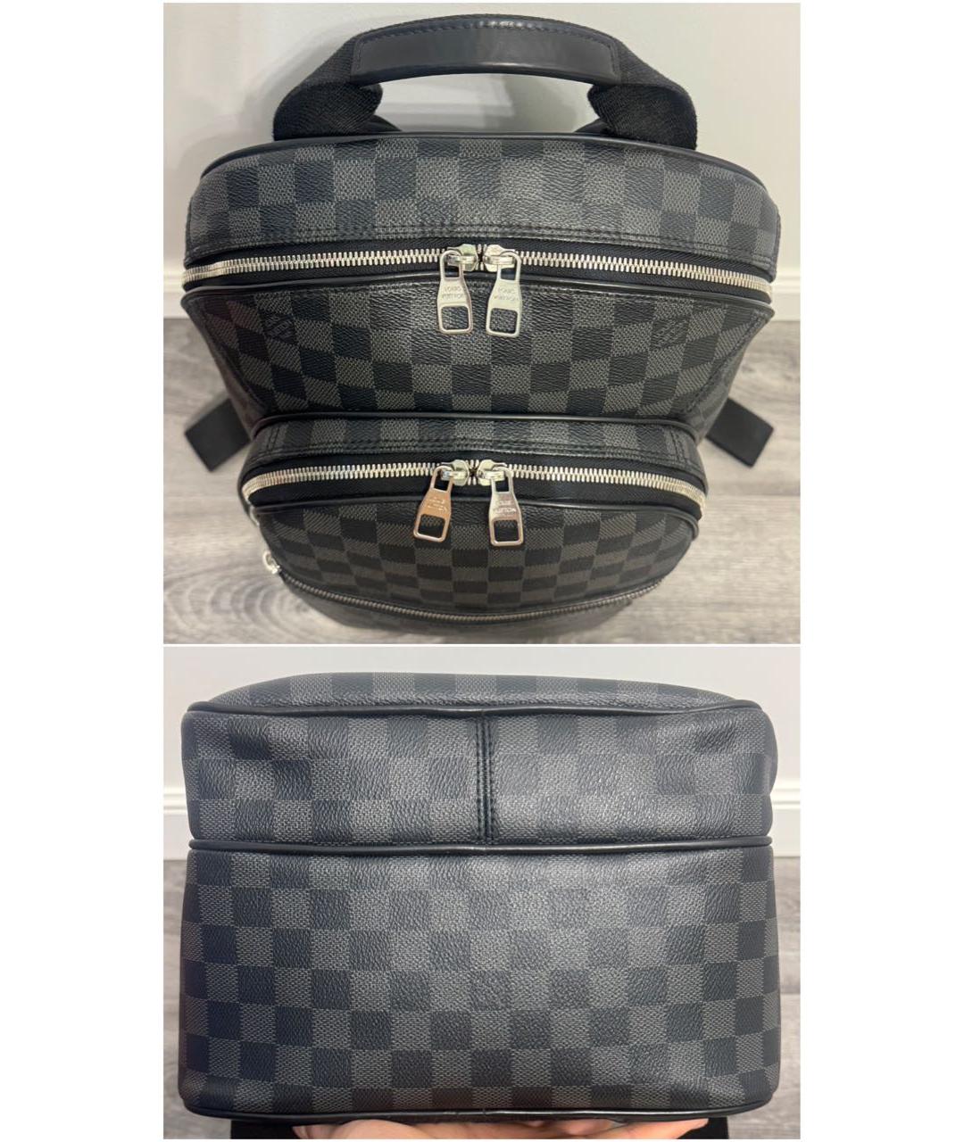 LOUIS VUITTON Антрацитовый рюкзак, фото 4