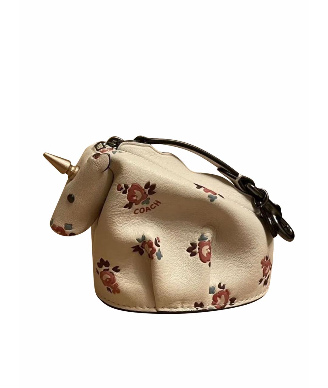 COACH Белый кожаный кошелек, фото 1