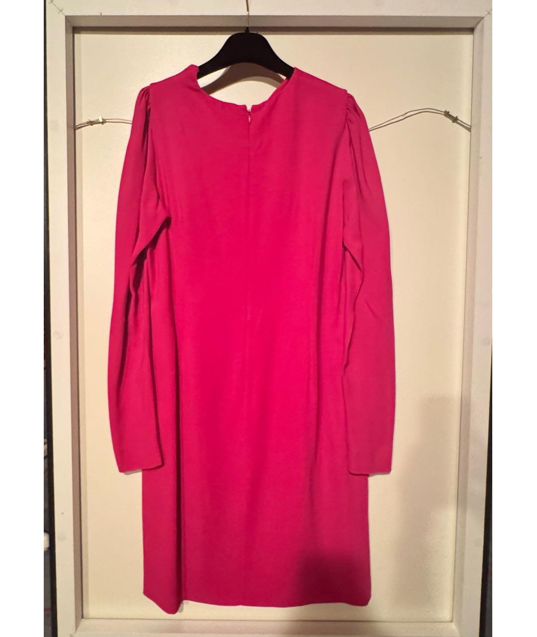 VALENTINO Фуксия вискозное коктейльное платье, фото 2