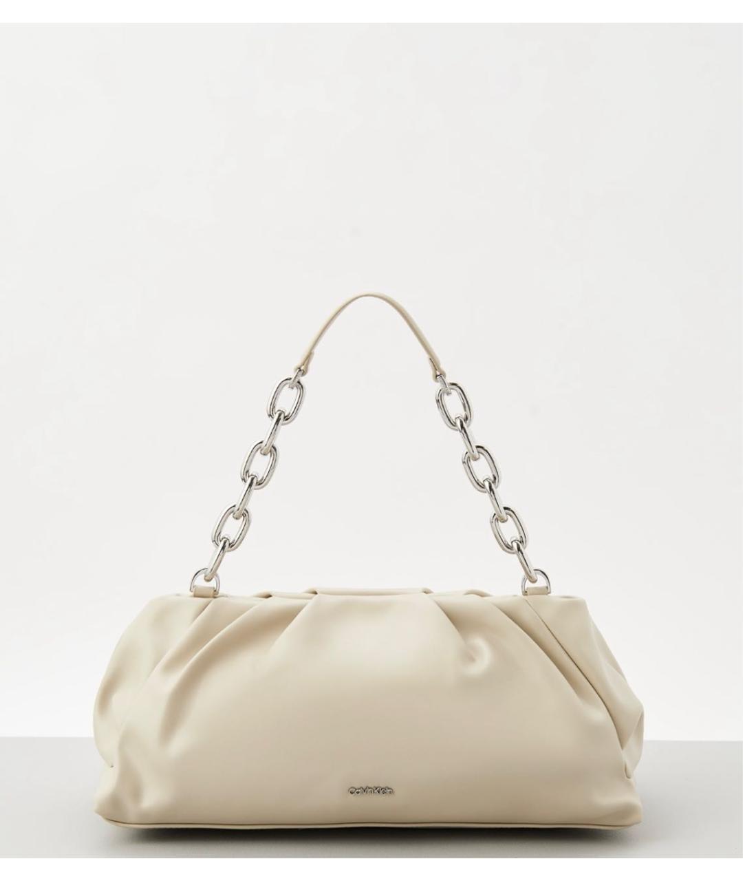 CALVIN KLEIN Бежевая сумка тоут, фото 6