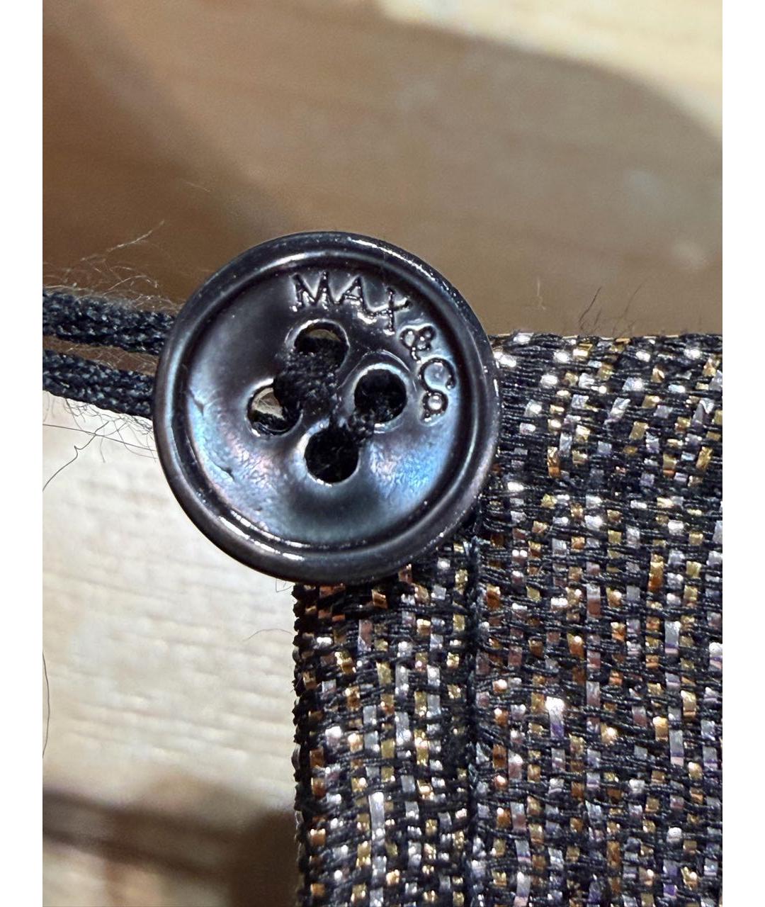 'S MAX MARA Серебряное хлопковое платье, фото 4