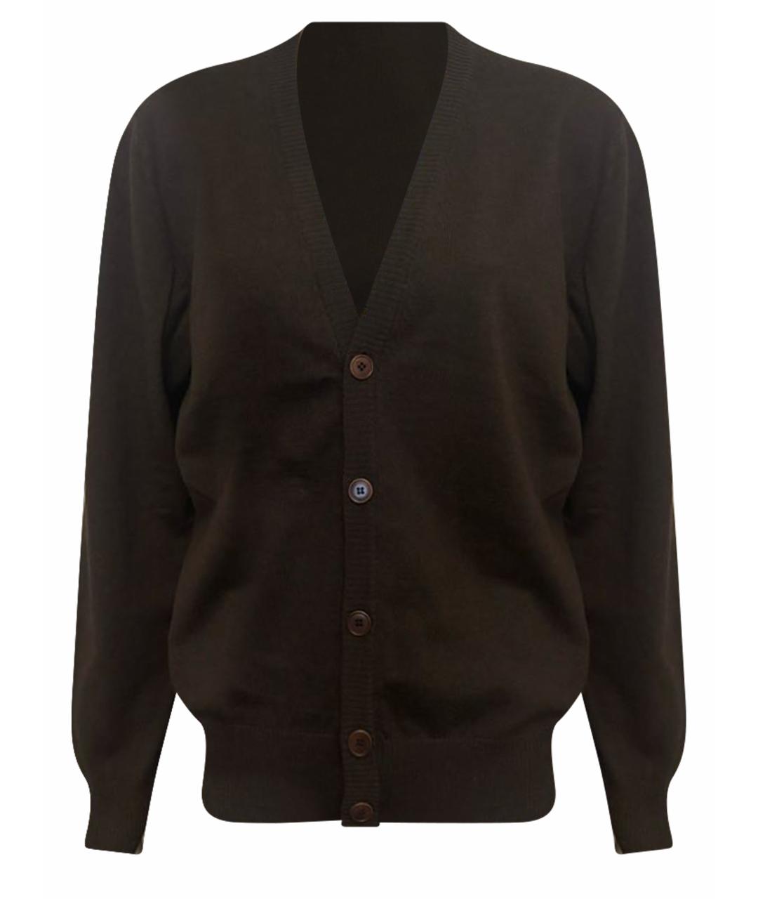 ZEGNA Коричневый шерстяной кардиган, фото 1
