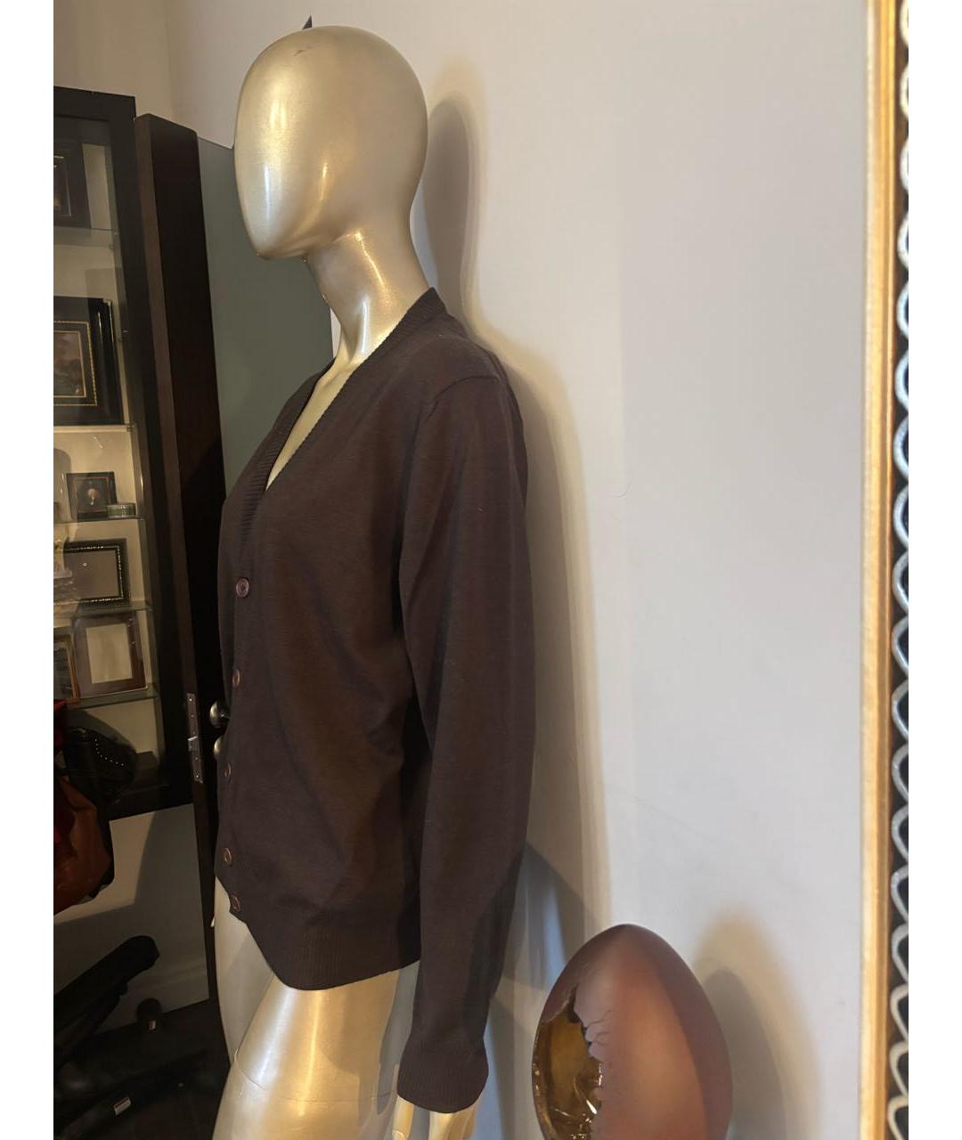 ZEGNA Коричневый шерстяной кардиган, фото 3