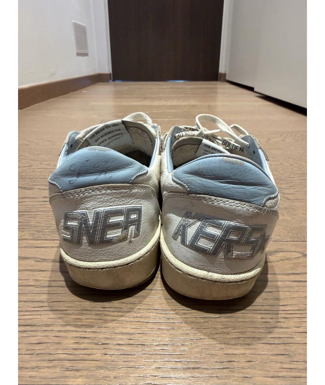 GOLDEN GOOSE DELUXE BRAND Белые кожаные кеды, фото 4