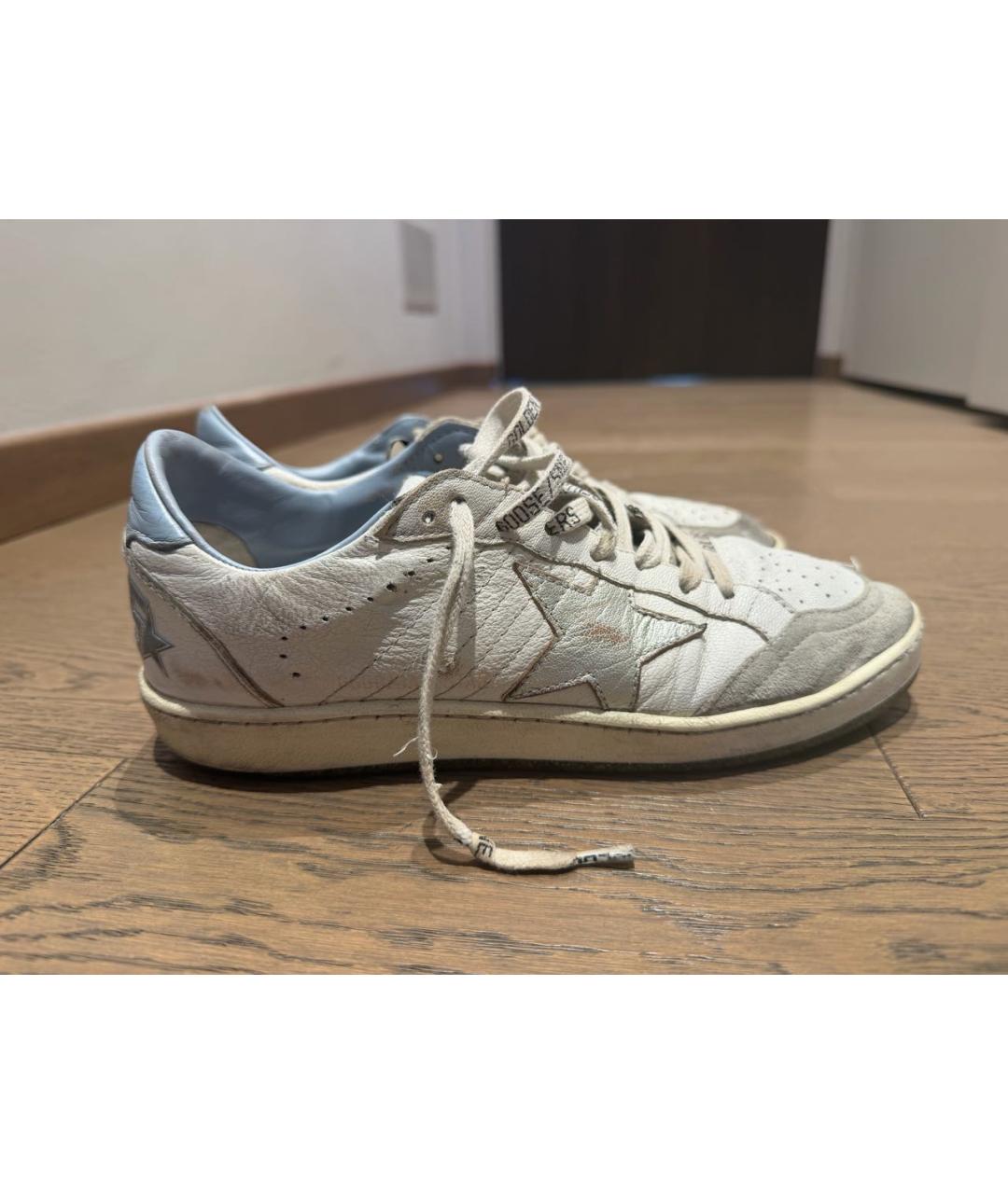 GOLDEN GOOSE DELUXE BRAND Белые кожаные кеды, фото 5