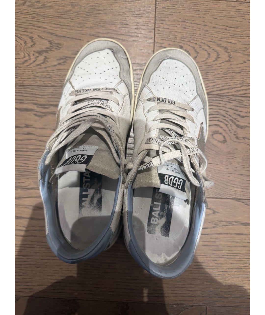 GOLDEN GOOSE DELUXE BRAND Белые кожаные кеды, фото 3