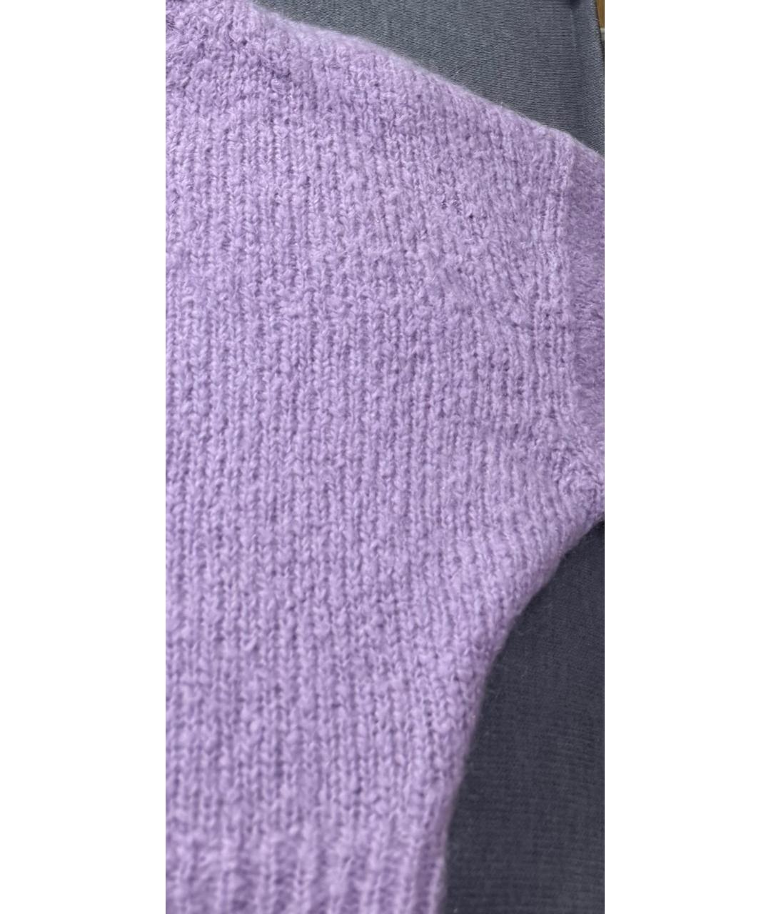 ISABEL MARANT Фиолетовый шерстяной джемпер / свитер, фото 4
