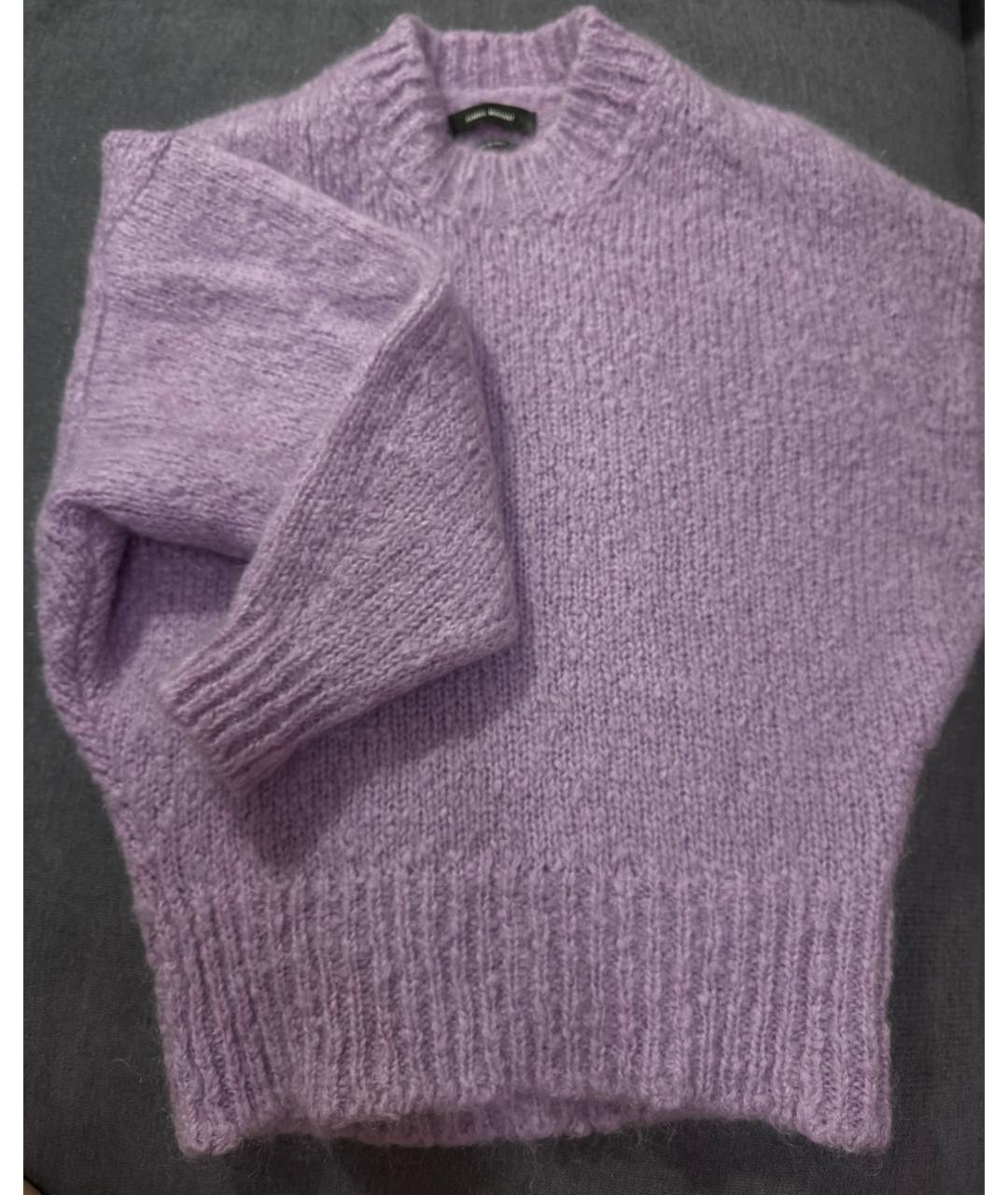 ISABEL MARANT Фиолетовый шерстяной джемпер / свитер, фото 2