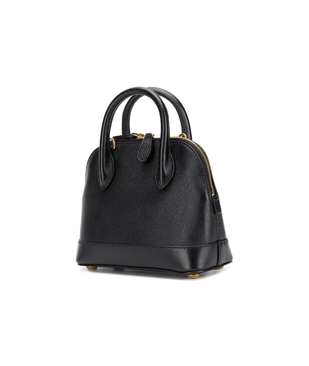 BALENCIAGA Черная кожаная сумка через плечо, фото 4