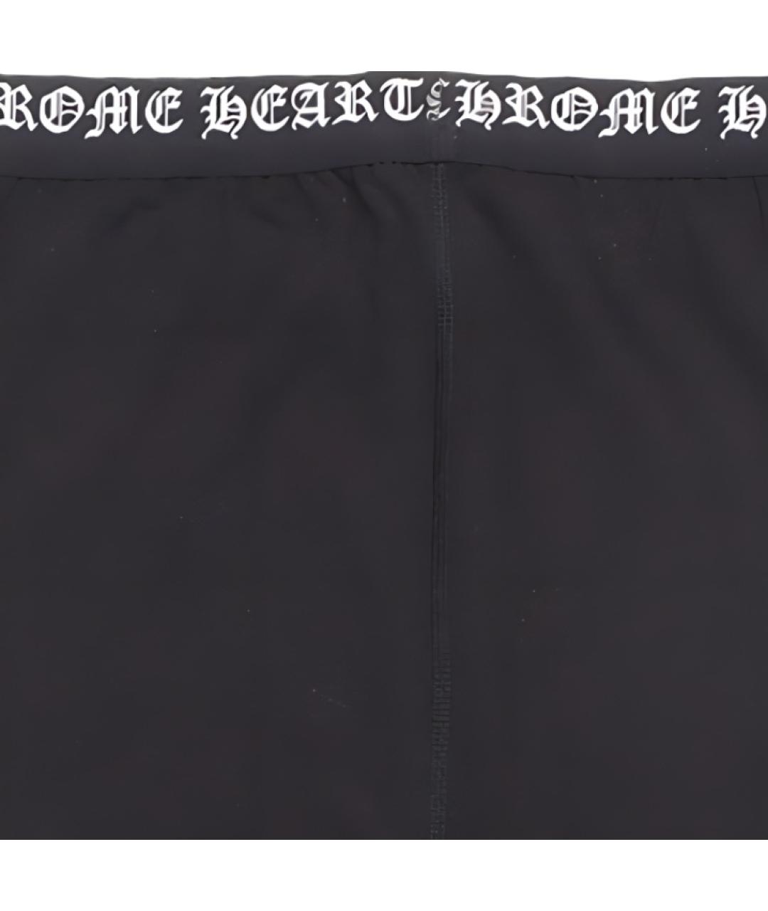 CHROME HEARTS Черные леггинсы и велосипедки, фото 7