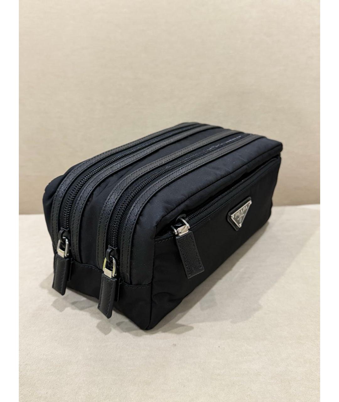 PRADA Черная барсетка, фото 2