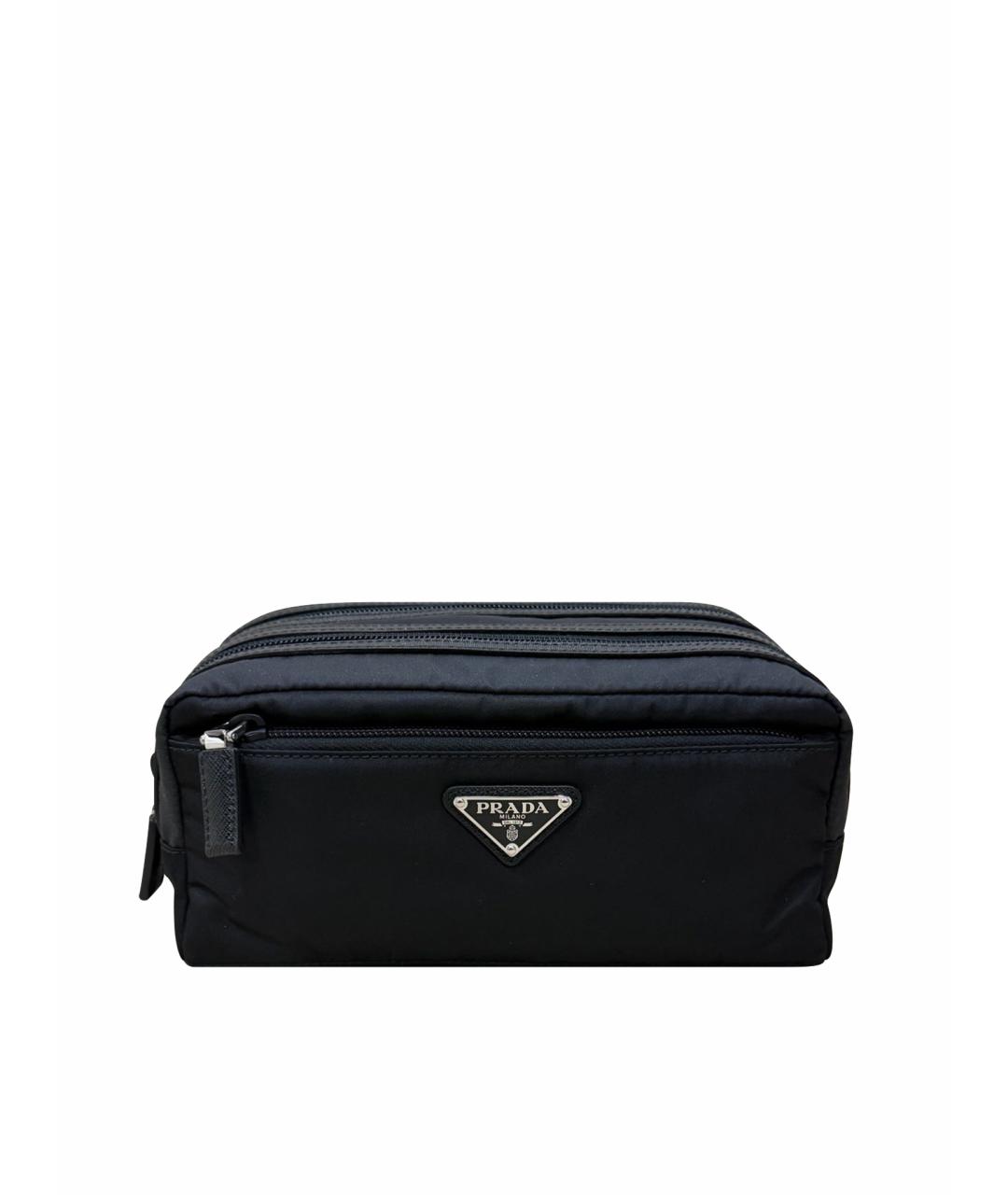 PRADA Черная барсетка, фото 1