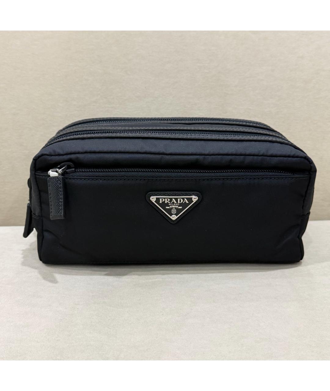 PRADA Черная барсетка, фото 8