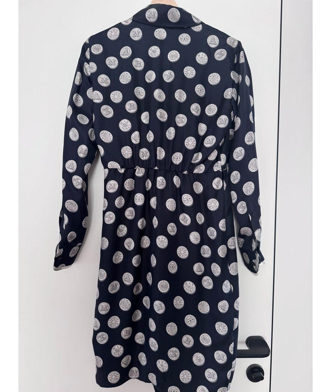 MAX MARA Черное шелковое вечернее платье, фото 3