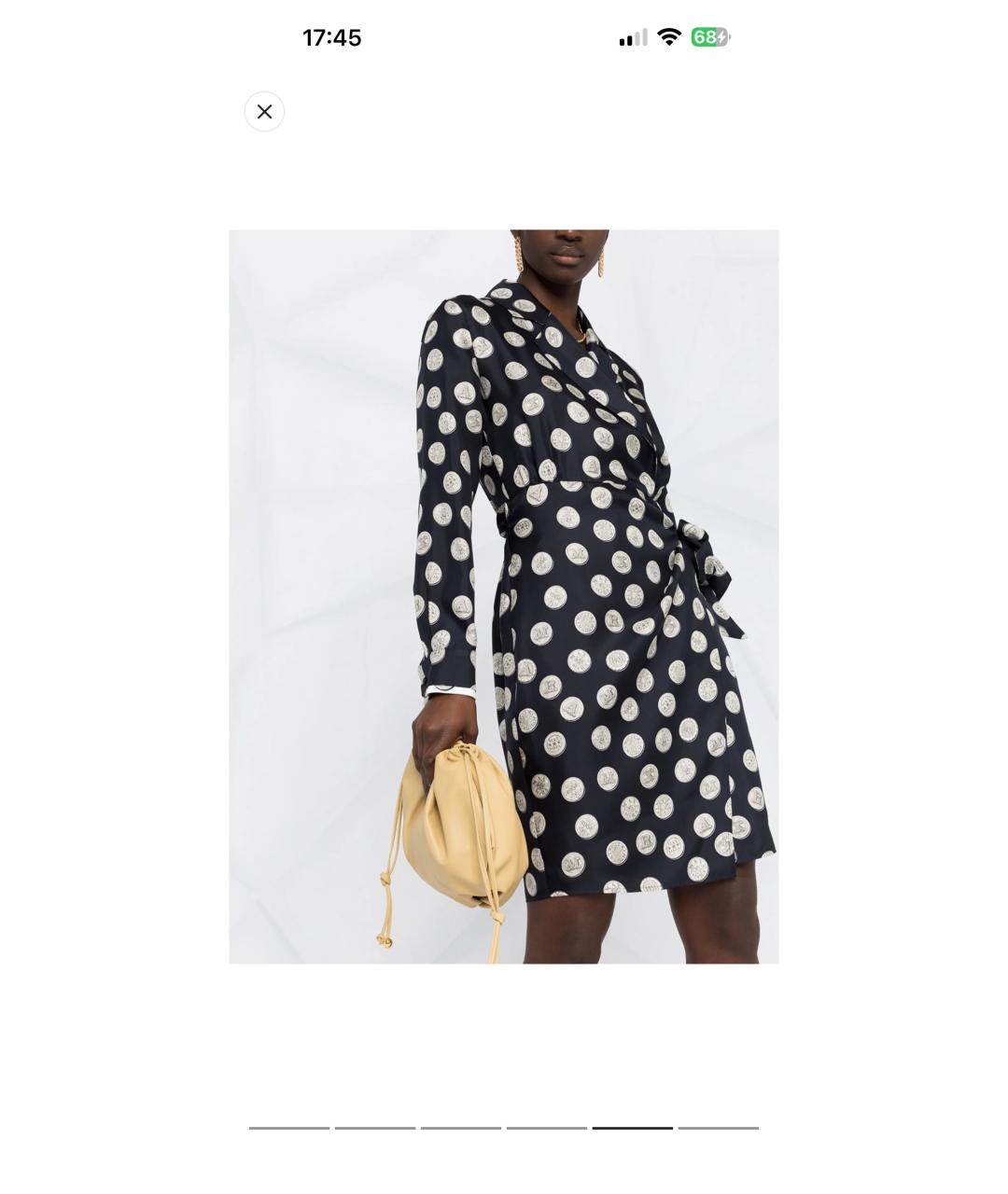 MAX MARA Черное шелковое вечернее платье, фото 7