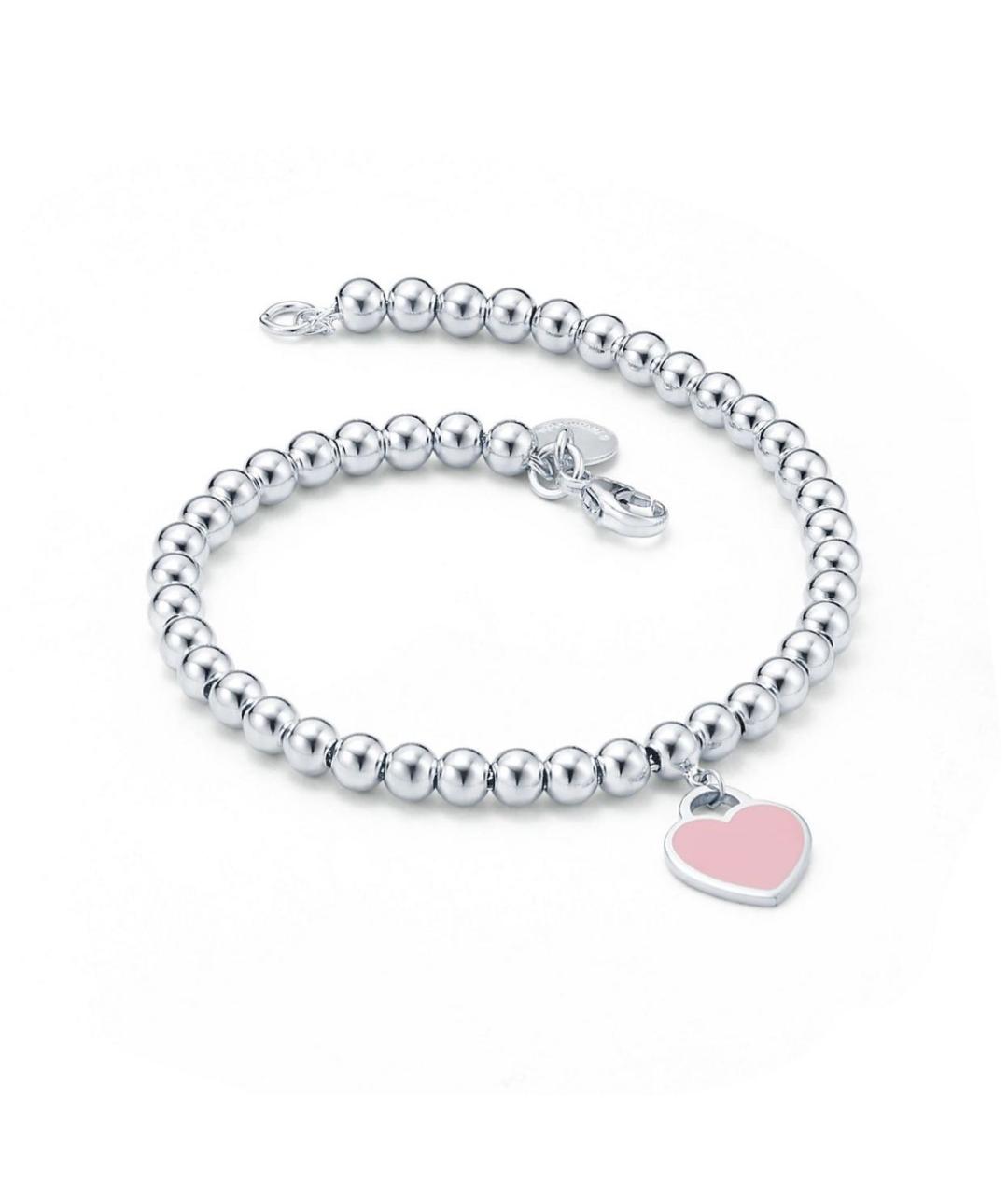 TIFFANY&CO Розовый серебряный браслет, фото 3