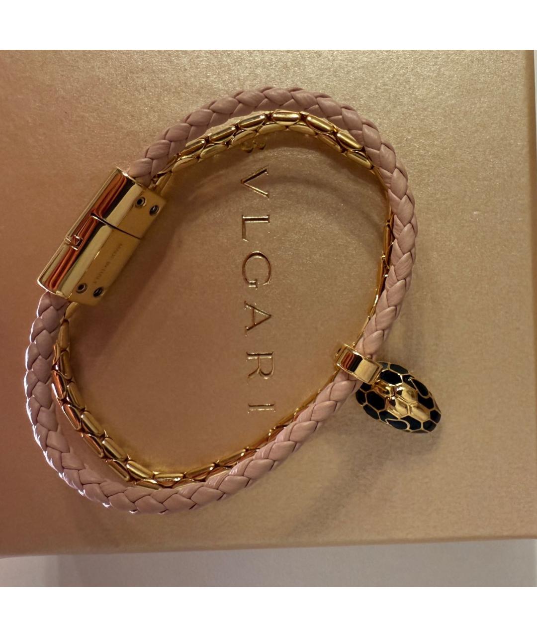 BVLGARI Розовый латунный браслет, фото 4