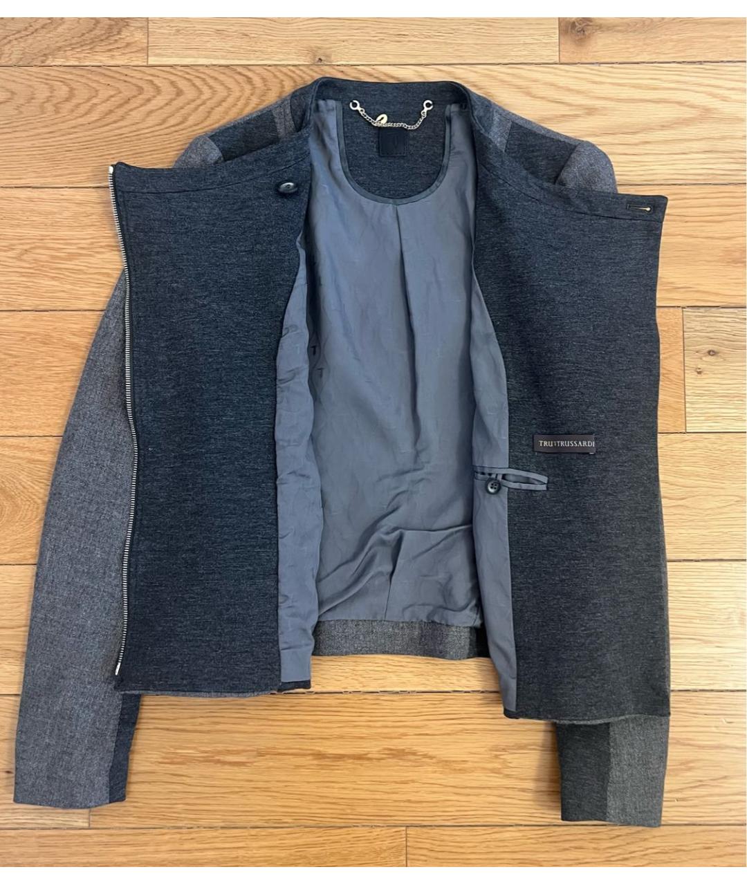 TRUSSARDI Серый жакет/пиджак, фото 4