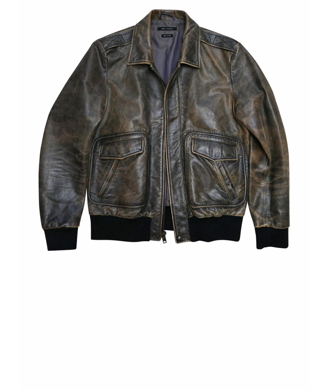 MARC JACOBS Коричневая кожаная куртка, фото 1