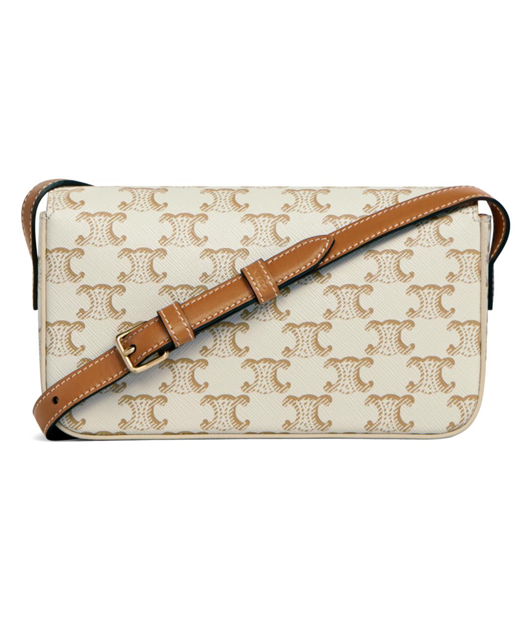 CELINE Бежевая сумка через плечо, фото 3