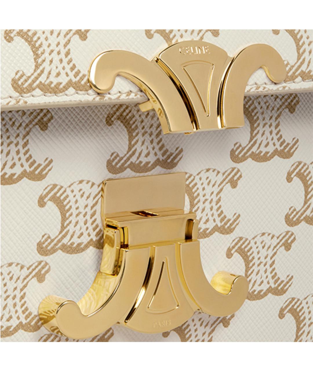 CELINE Бежевая сумка через плечо, фото 5