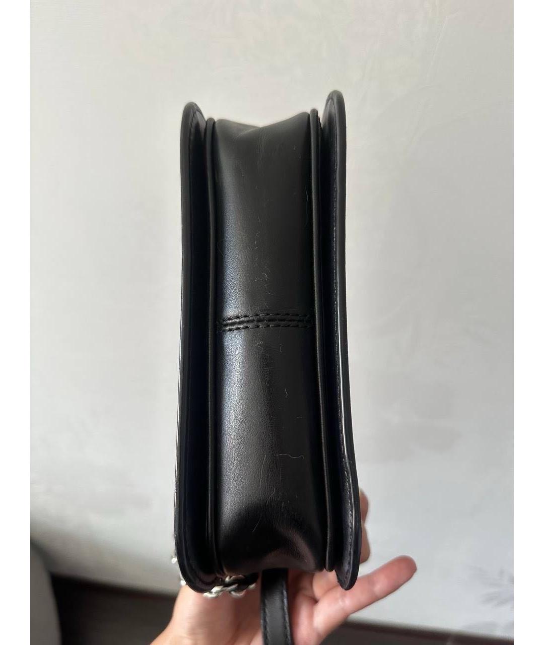 MICHAEL KORS Черная кожаная сумка через плечо, фото 5