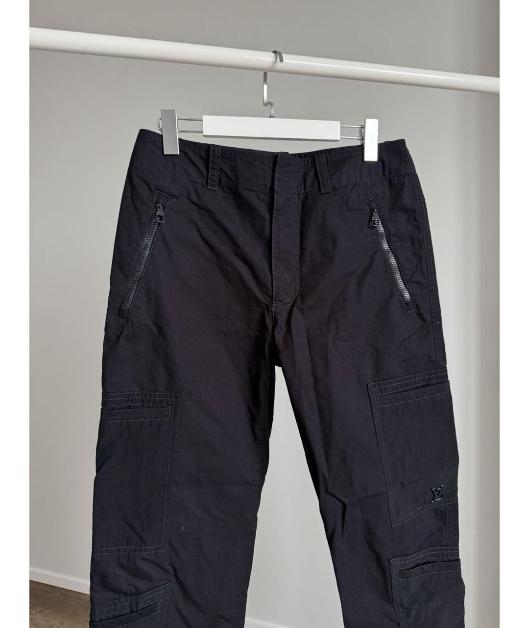 LOUIS VUITTON Темно-синие повседневные брюки, фото 4