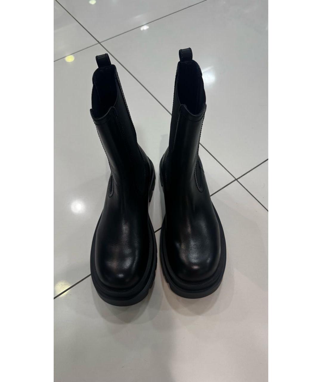 TWIN-SET Черные кожаные ботильоны, фото 6