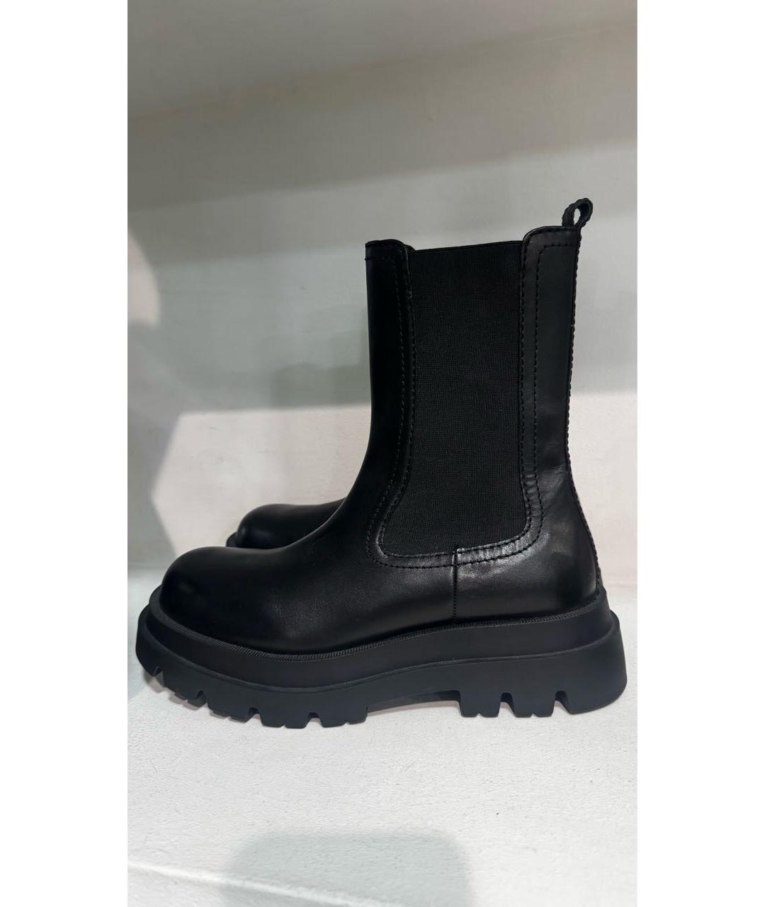 TWIN-SET Черные кожаные ботильоны, фото 7