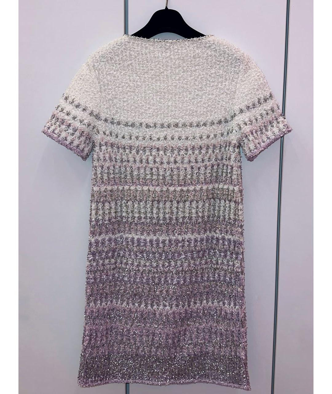 CHANEL Мульти кашемировое коктейльное платье, фото 2