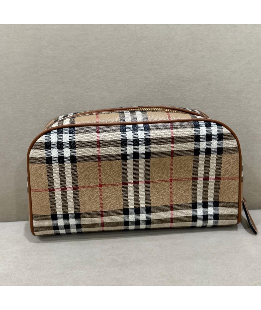 BURBERRY Бежевая косметичка, фото 3