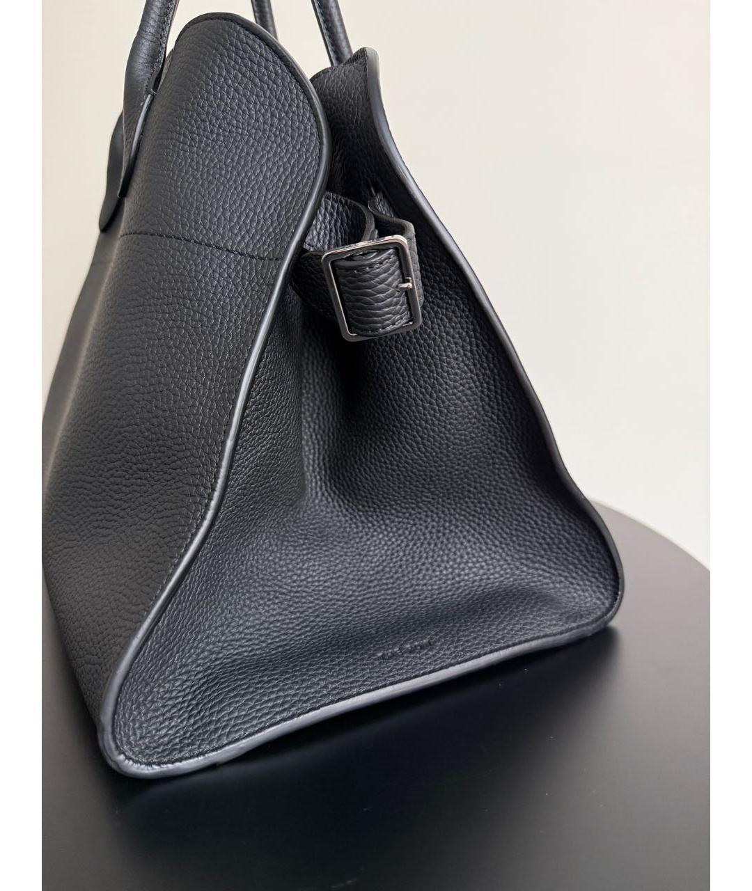 THE ROW Черная кожаная сумка тоут, фото 3