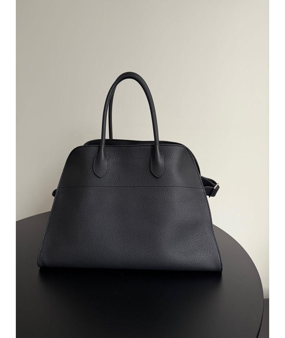 THE ROW Черная кожаная сумка тоут, фото 8
