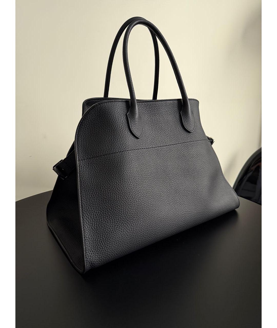 THE ROW Черная кожаная сумка тоут, фото 2