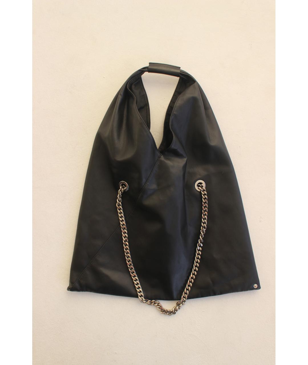 MM6 MAISON MARGIELA Черная сумка через плечо из искусственной кожи, фото 7