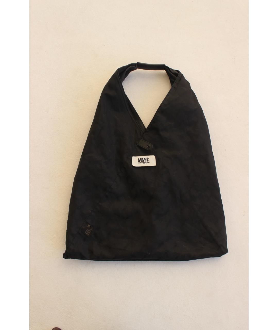 MM6 MAISON MARGIELA Черная сумка через плечо из искусственной кожи, фото 4