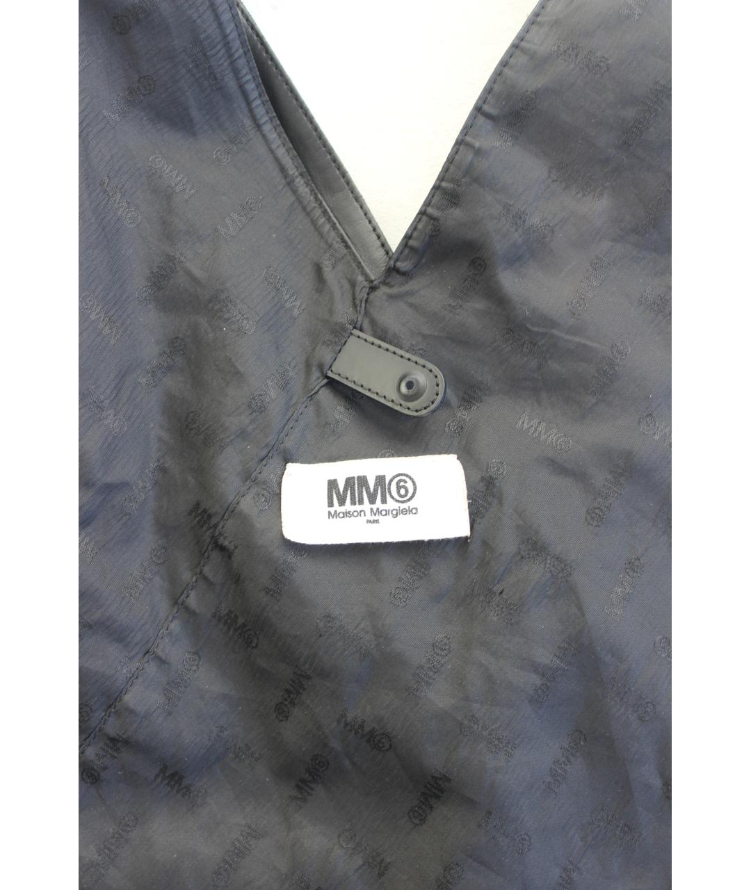 MM6 MAISON MARGIELA Черная сумка через плечо из искусственной кожи, фото 5