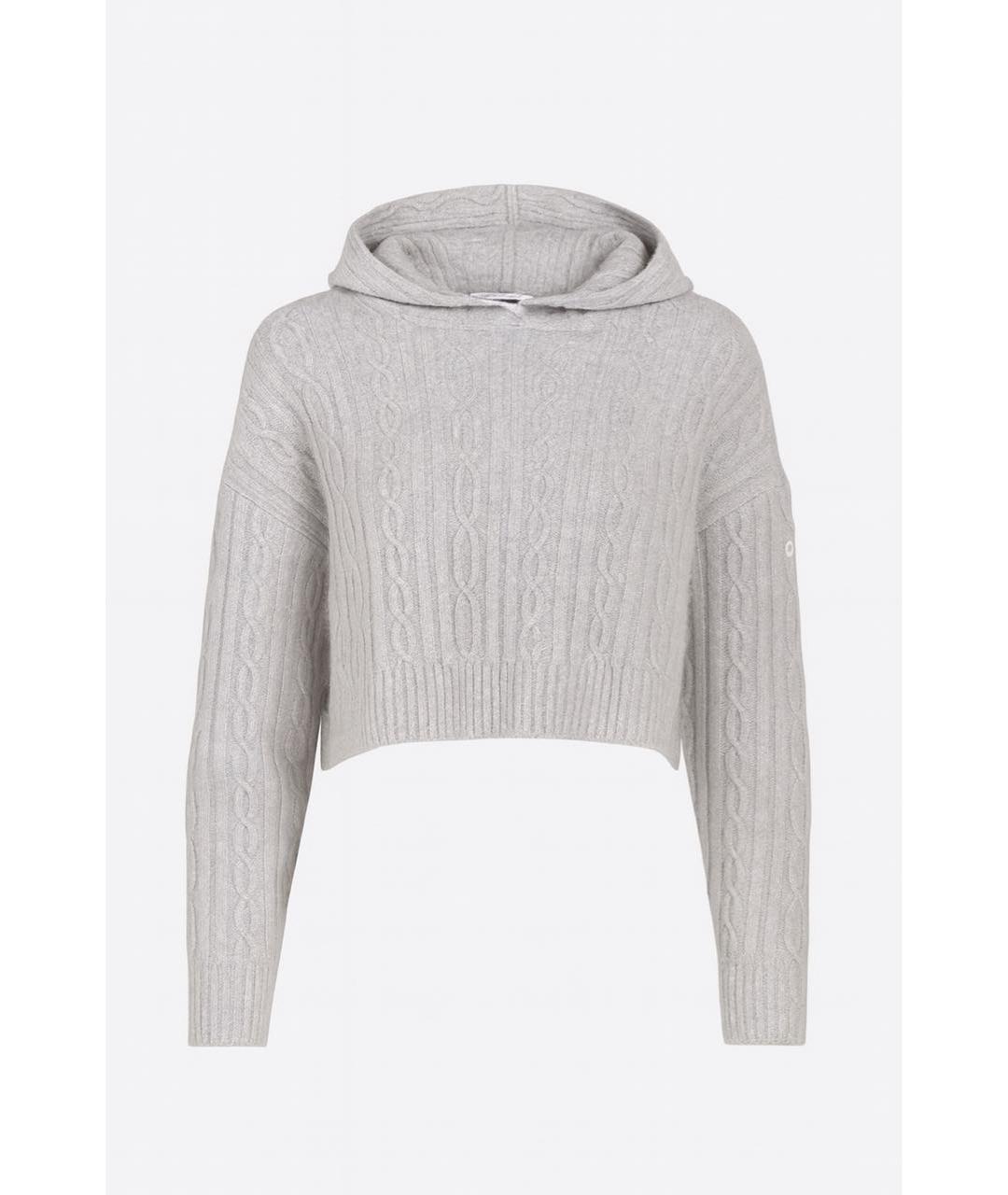 ALO YOGA Серый хлопковый джемпер / свитер, фото 5