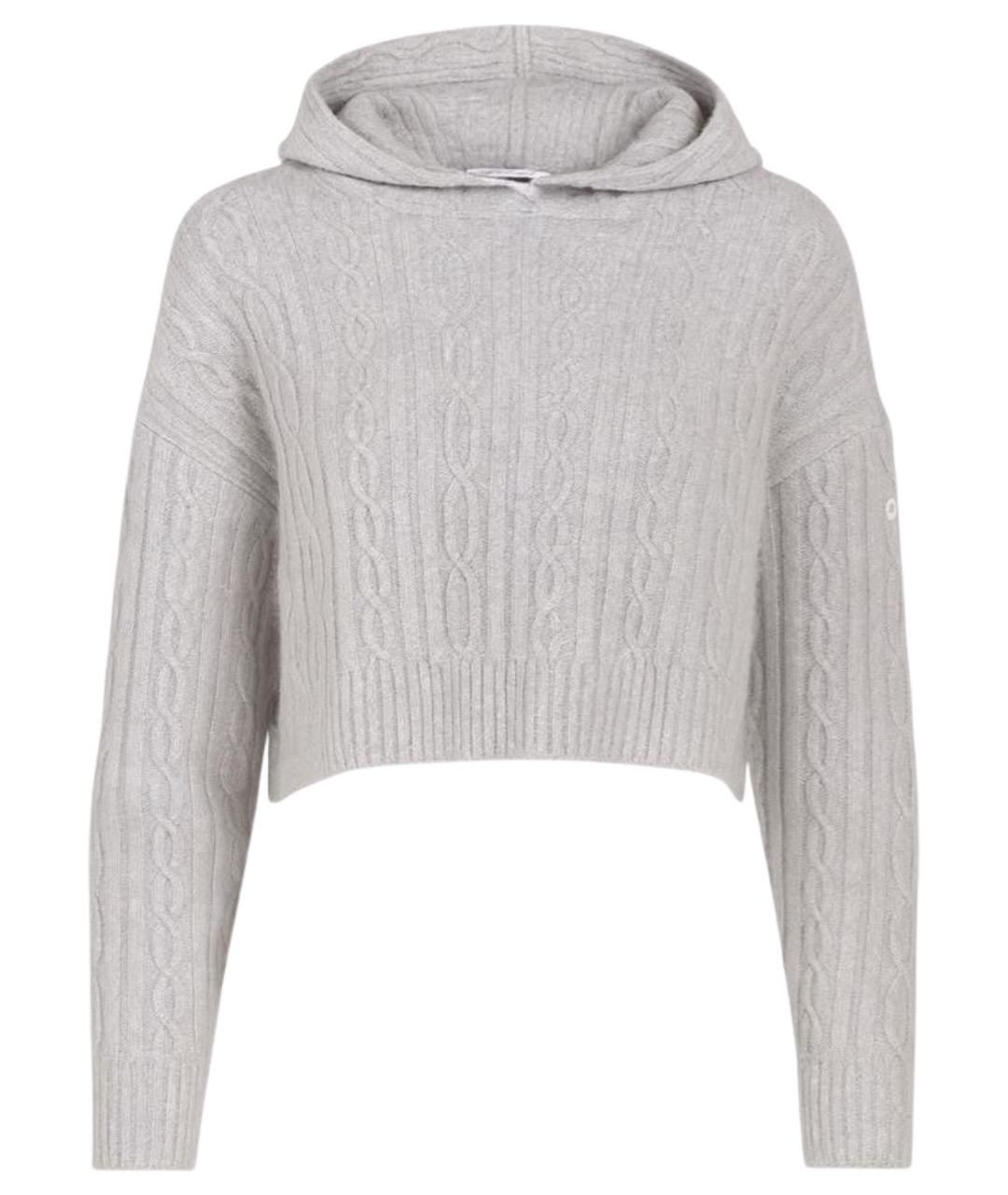 ALO YOGA Серый хлопковый джемпер / свитер, фото 1