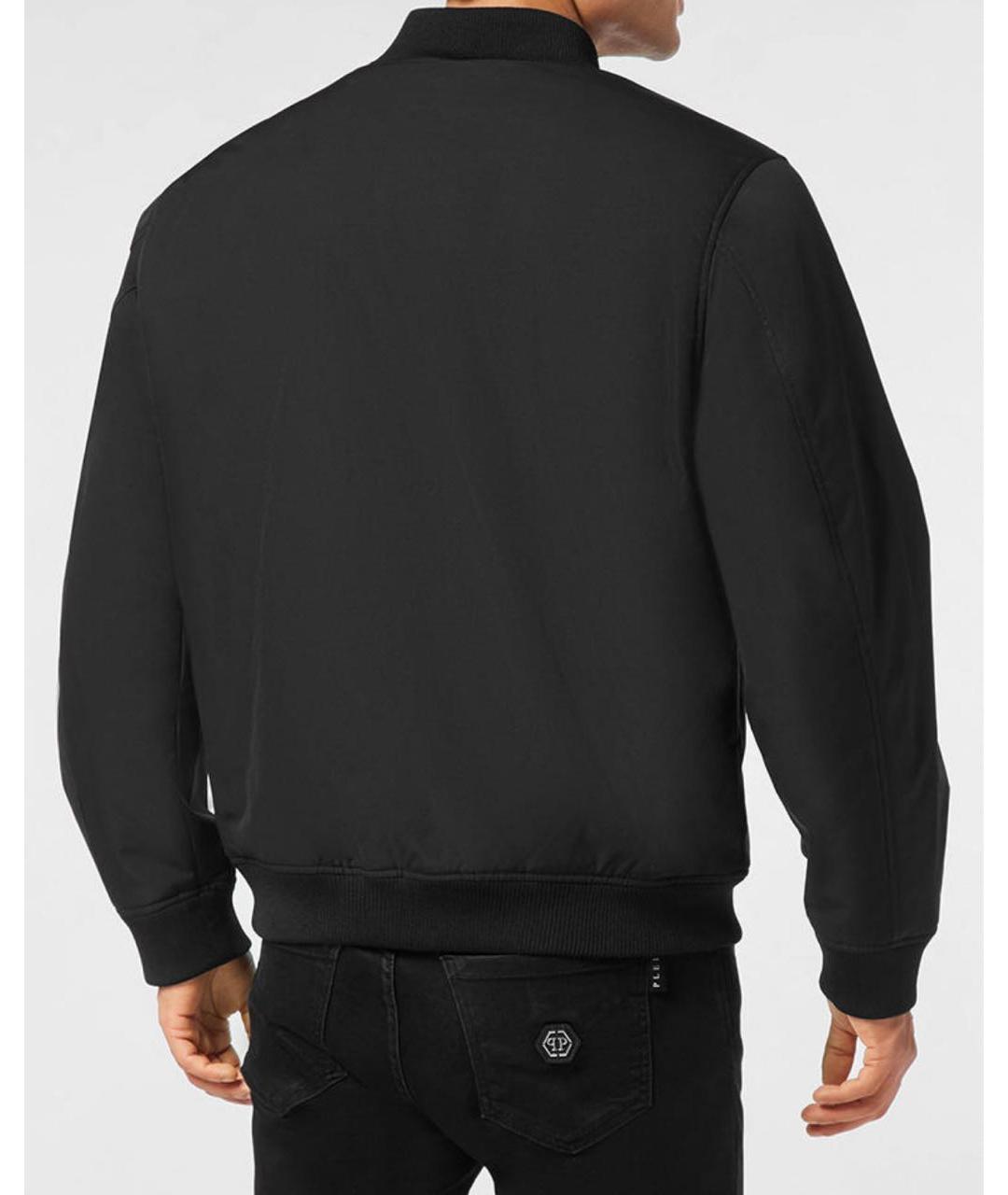 PHILIPP PLEIN Черная полиэстеровая куртка, фото 2