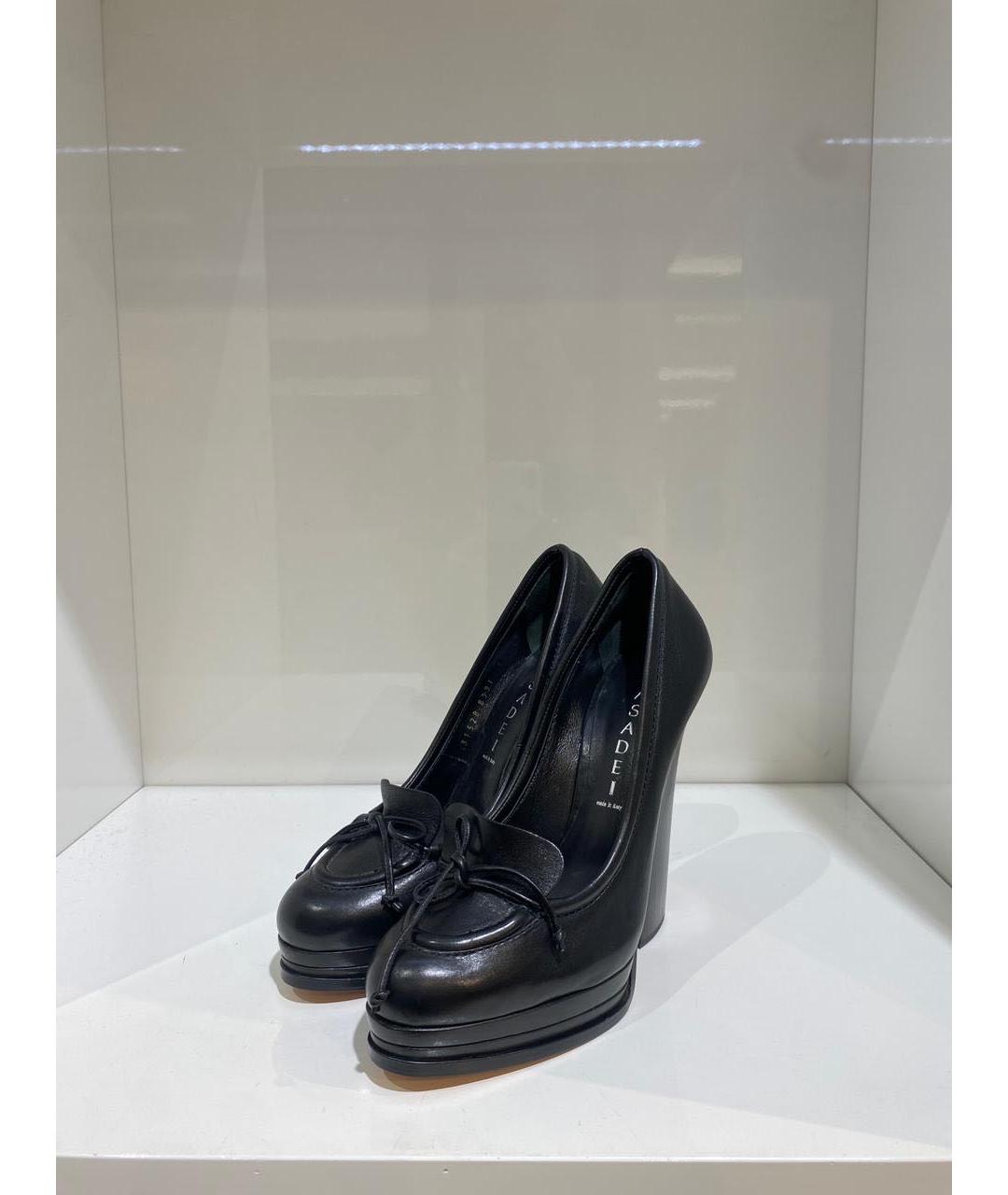 CASADEI Черные кожаные туфли, фото 2
