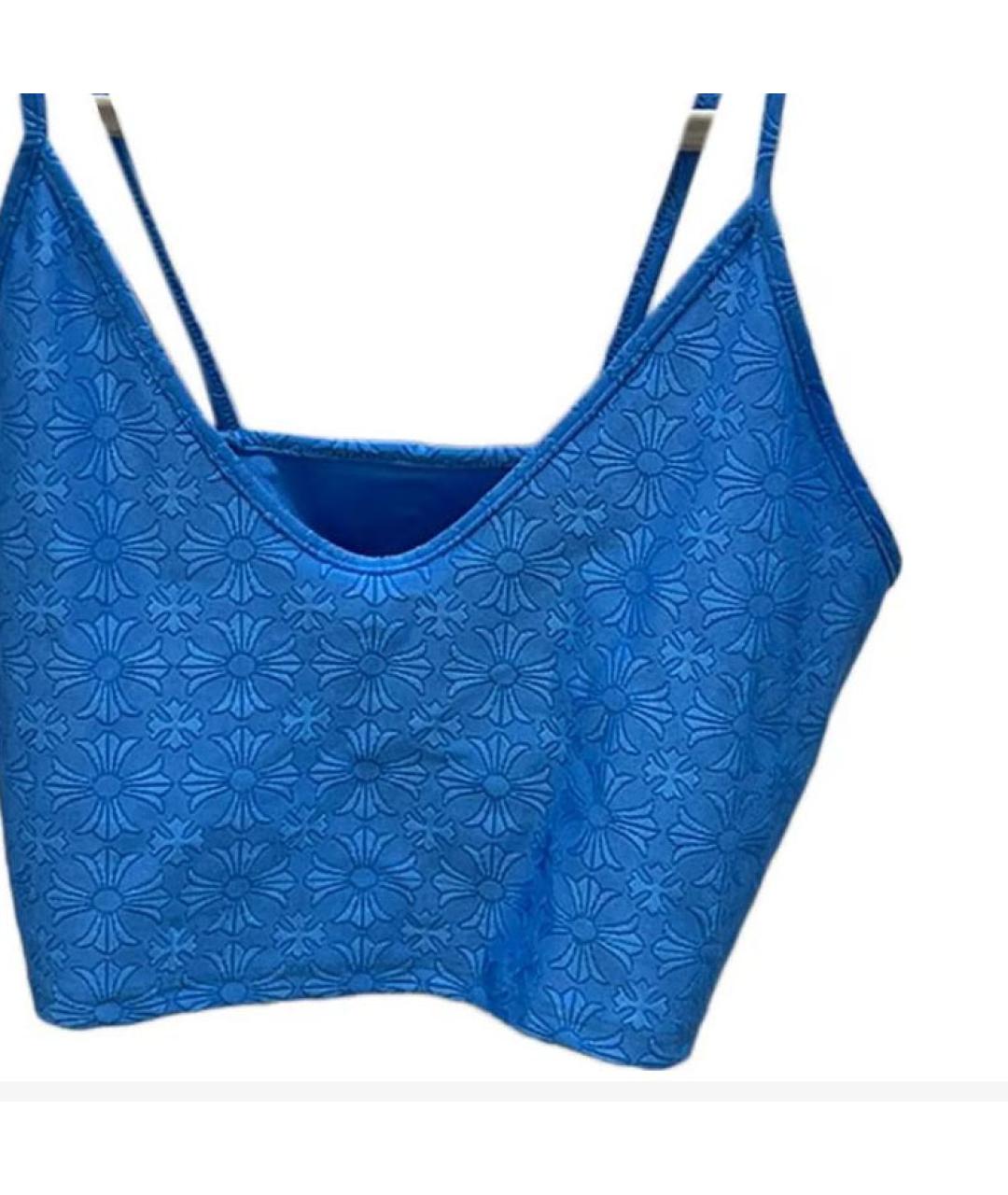 CHROME HEARTS Синяя майка, фото 5