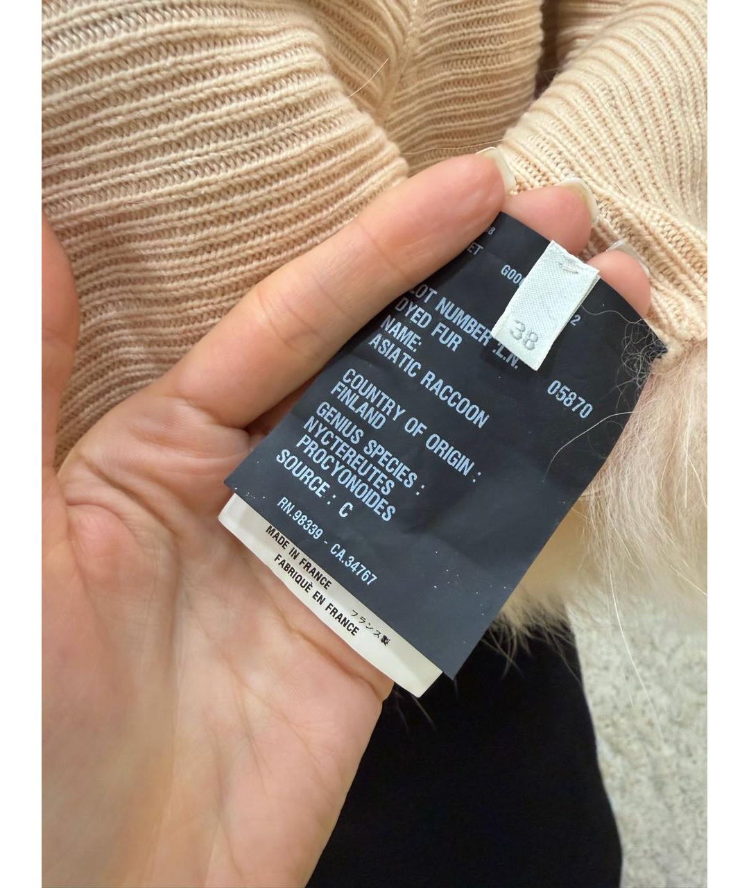 PRADA Розовый меховой жилет, фото 6