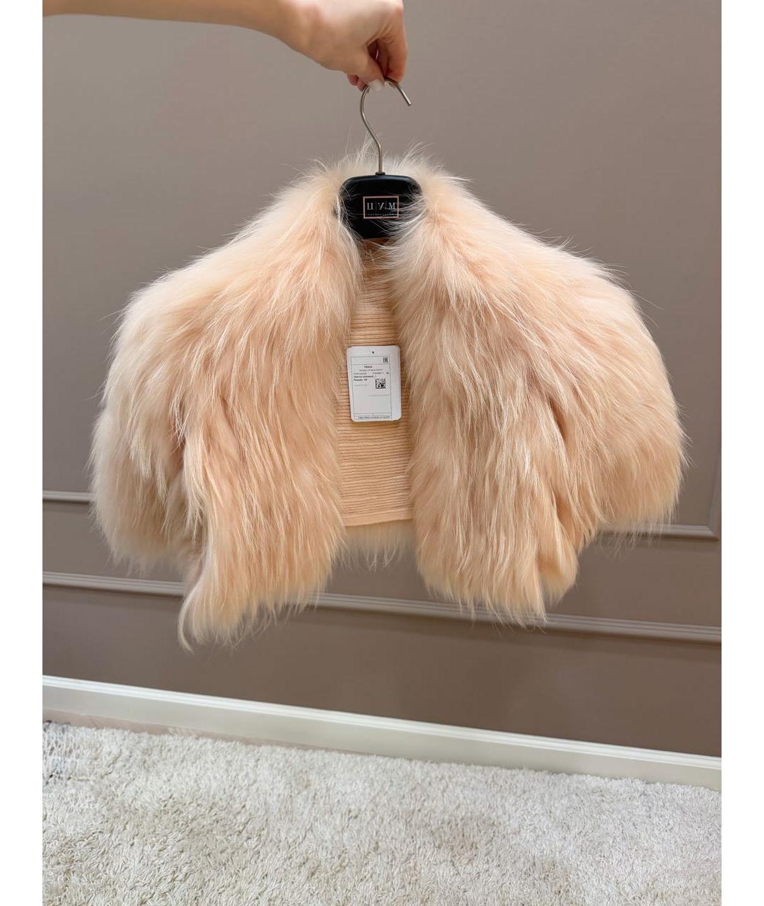 PRADA Розовый меховой жилет, фото 7